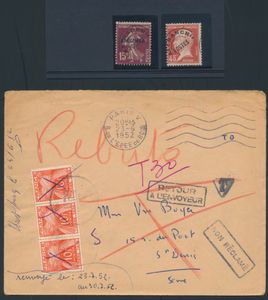 Grote hoeveelheid préoblitérés, journaux, taxe, w.o. op poststukken, zm/m/ntz