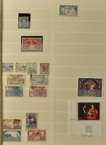 Divers pays, belle composition dans un classeur, dont la France, la Grande-Bretagne, la Suisse, le Vatican et l'Autriche, avec de bonnes séries et valeurs, tb.
