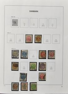 Samenstelling met dubbels in 3 insteekboeken en 2 albums, w.o. Denemarken, Noorwegen, Zweden, Finland, zm/m/ntz