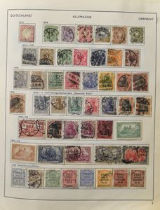 Partie d'une collection mondiale avec des doublons dans 11 albums, tb/b/à voir