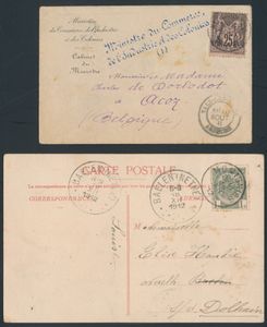 Composition de centaines d'envois postaux de divers pays et périodes, tb/b/à voir