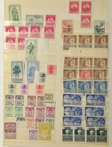 1942/1972 Samenstelling diverse uitgiften in insteekboek + wat buitenland o.a. Vietnam, Andorra, Rusland, zm/m/ntz
