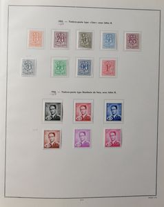 1849/1962 Verzameling in 2 klembanden, met klassiek in gemengde kwaliteit, veel betere reeksen, LP, SP, dienst, preo, blokken, enz., zm/m/ntz