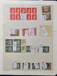 1872/1945 Zusammenstellung in 3 Einsteckbüchern, 2 Alben und losen Blättern, verschiedene Ausgaben, darunter Inflation, Abart, einwandfrei/schön/zu kontrollieren
