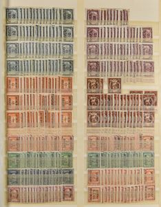 1906/1944 Samenstelling typostempels in insteekboek en ringmap, zm/m