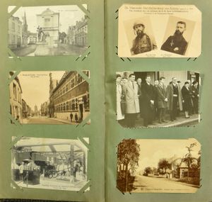 Diverse plaatsen en zichten in oud album (120 stuks)