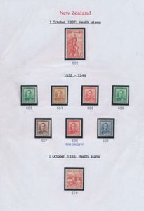 1937/1951, mooie verzameling met betere zegels, w.o. N° 613/25 en Strafport D 41/47, zm.