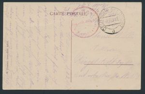 1918 ZK Halanzy (rue vers la Gare), met stempel 