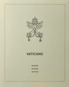Lindner, 5 albums, 3 met voordrukbladen, Vaticaan 1929/2001 + 2 lege met cassette, zm