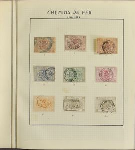 1879/1937 Restant verzameling met betere stempels o.a. 
