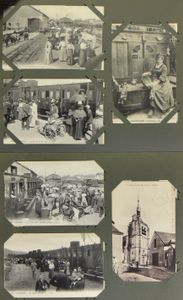 Diverse plaatsen en zichten, klein oud album met betere kaarten (84 stuks)