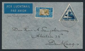 1934 Luchtpostbrief van Batavia naar Den Haag 