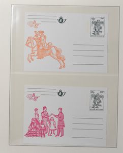 Diverse thema's, Klederdrachten, Koningshuis, HK, MK, reeksen, vooral Spanje en België in 4 albums, zm