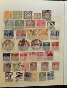 Enorm aantal zegels in 8 insteekboeken, meest China en Japan, zm/m/ntz
