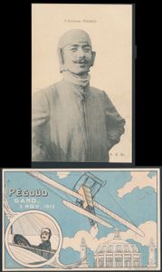 Luchtvaart, w.o. Pegoud, Farman, enz. (8 stuks)