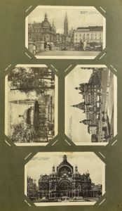 Antwerpen stad, diverse algemene zichten in oud album w.o. stoeten, haven, enz. (148 stuks)