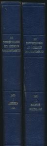 Rusland, Die Postwertzeichen der russischen Landschaftsaemter; C. Schmidt; door de auteur zelf uitgegeven; 1939; Fotokopie; ingebonden; Duits; 300 + 407 pag.; harde kaft; zeer mooi; een van de beroemdste catalogi van Russische Zemstvo postzegels (hier als fotokopie uit de jaren 1960 (ca.) mooi gebonden in twee delen), bevat diverse artikelen en relevante bijvoegsels toegevoegd door een van de vorige eigenaars