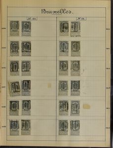 1894/1930 Deelverzameling zeer mooi opgesteld in tien schriften, overwegend handrolstempels, zm/m