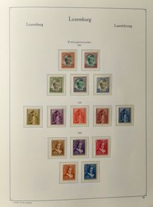 1880/1959 Verzameling in KaBe album met o.a. betere Caritas reeksen, Europa CEPT, grotendeels *, zm/m/ntz