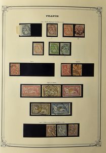 1876/1975 Verzameling in Yvert album, vanaf 1945 vrij volledig en **, inclusief personaliteiten, zm/m