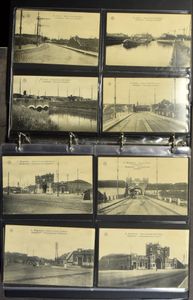 Antwerpen stad, militaria, veel W.O. I met super zeldzame kaarten w.o. verdedigingsgordel (poorten), ex. verzameling Kempenaer (+/-265 stuks)