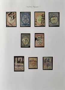 1850/2000 Verzameling in 4 albums met klassiek in gemengd kwaliteit, iets gespecialiseerd met veel dubbels, zm/m/ntz