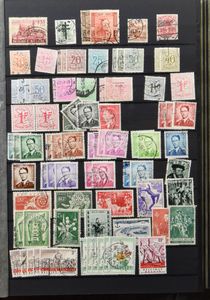 1849/1986 Restanten ideaal voor ruilboekjes, 4 Davo w.o. 1960/1980 postfris + beetje spoor, insteekboek frankeerwaardes (+€400), zm/m/ntz