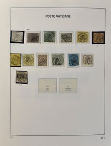 1852/1975 Verzameling in Davo album, waarbij betere reeksen, kerkelijke staat, luchtpost, zm/m