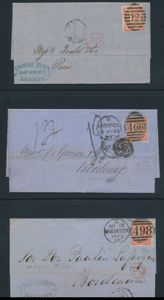 1862/1881 Samenstelling brieven + postage due zegels en poststukken, goed te bekijken, mooi geheel, zm/m/ntz