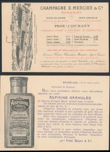Verzameling 119 reclamekaarten van begin 1900, allemaal gefrankeerd met preo's met typostempels (enkele met handrolstempel), zeer mooi voor de specialist, zm/m