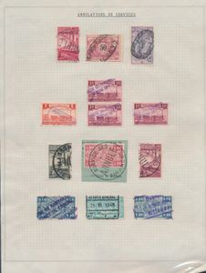 1895/1941 Dienstempels op diverse uitgiften, w.o. 