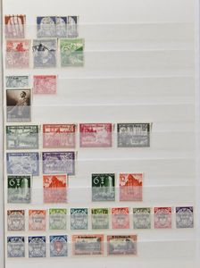 1872/2012 Verzameling Reich, DDR, Bund en Berlin in 7 insteekboeken met veel dubbels, zm/m/ntz