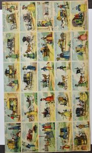 Various, including Aiglon, Stollwerck, Clovis and Jacques, almost all incomplete + 1 uncut sheet, etc. (17 books/folders)