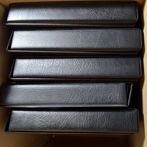 Lindner, 5 ringalbums België met bladen 2008/2021 (zelfgemaakt), zm