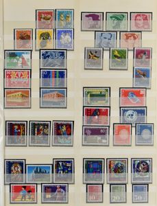 Collection Suisse, Espagne, Luxembourg, dans 2 classeurs, presque ensemble neuf, tb