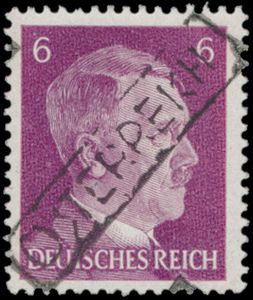Republiek vanaf 1945 Senftenberg 1945 Hitler met opdruk 