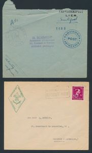 Kleine samenstelling poststukken en diverse items Belgische Scouts, zm/m