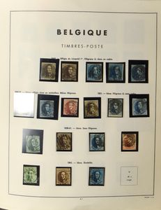 1849/1977 Belangrijke verzameling in 2 Prinet klembanden, w.o. klassiek gest., Merode gest., 5 franken gest., Helm */gest., Grote Montenez *, 301 gest., 325 gest., Infanterie gest., Mercier gest., Grote Orval *, 410 **, 792/97 gest., UPU **, 2-luiken **, Brugge **, BL 30 **, KP, TG, SP, 1423/24 P3 **, LP, dienst, TX, BZ, zm