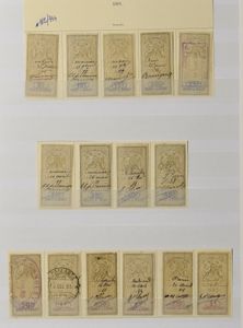 Uitgebreide verzameling/voorraad in 3 insteekboeken met veel Frankrijk in groot aantal types, ook colis-postaux, tevens Engelse gebieden, lokaalpost Scandinavië, Nederlanbd w.o. 2 interneringszegels, Engeland, Zuid-Amerika, Iran, Duitsland, België, mooie koop, zm/m/ntz