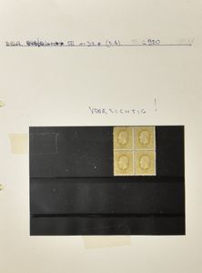 1869/1964 Interessante samenstelling op bladen w.o. n° 32 in blok van 4 (ntz), herdrukken kleine leeuw, 407/9 in velletjes van 10, BL 6 en 6A, BL 26, BZ, PR, LX, TX, TG, zm/m