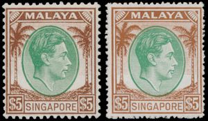 N° 1/30 '1948/52 George VI' beide tandingen, zm (SG £ 580),
