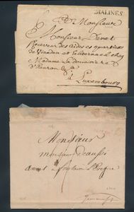 Voorlopers Mechelen, 5 ex. met de volgende poststempels Herlant : H11, H14, H30, H31 en H34, zm