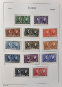 1894/1975 Verzameling in 3 Leuchtturm klembanden, w.o. Kastelen **, Elisabeth **, 582B **, BL 27/28 *, Atletiek **, Schrijvers **, enz., zm/m/ntz
