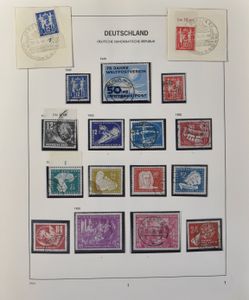 1949/1964 Vrij volledige verzameling in Davo album, inclusief blokken, zm