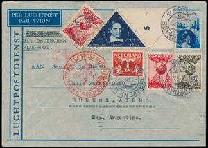1935 Lettre de La Haye à Buenos Aires 