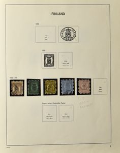 1866/1980, verzameling in Davo-album, vanaf Serpentines (gebruikelijke kwaliteit) meestal gestempeld, zm/m/ntz