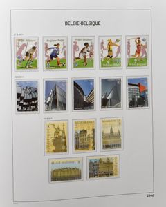 1960/2011 Verzameling België in 5 Davo albums, 1 insteekalbum en 2 FDC mappen (voor de blokken), ook enkele oudere reeksen en zegels aanwezig, zm