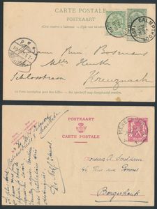 1869/1991 Samenstelling honderden poststukken diverse uitgiften zm/m/ntz