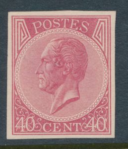 N° 20 Herdruk van de matrijs (scharnier zonder gom), zm (OBP €22)
