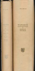 Wapenboek van de Provinciën en Gemeenten van België + Supplement 1954–1968, telkens met kaft; Max Servais; Max Servais; Oplage n° 1406; gedrukt; ingebonden/gelijmd; Nederlands; 1080 pag.; harde kaft; in goede staat